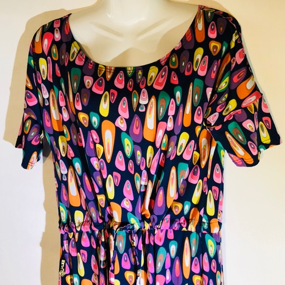 Boutique-Tracy Negoshian Hopper Dress Gumdrop Gray - Picture 2 of 8